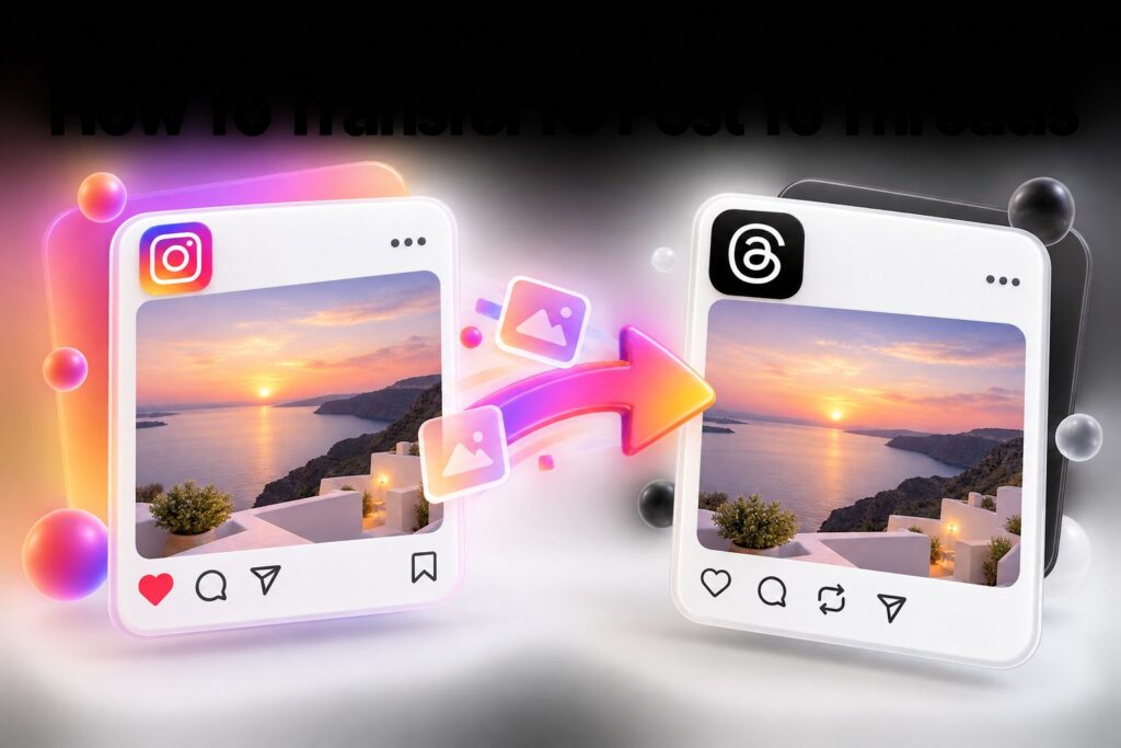Instagram post being shared to Threads